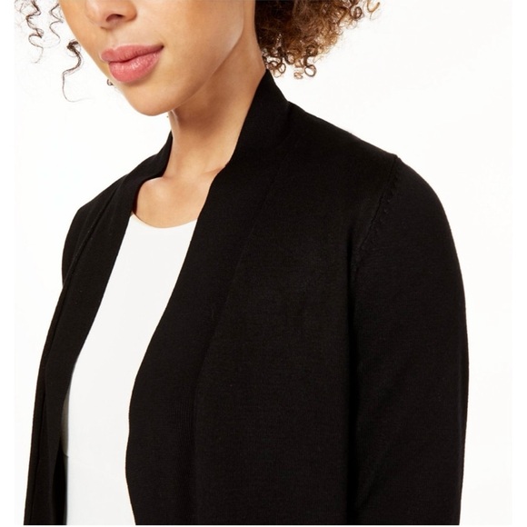 Calvin Klein Sweaters - Calvin Klein Cropped Open-Front
Cardigan Size S/P Black